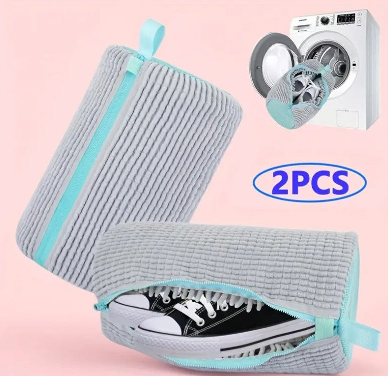 Self Cleaning Microfibre Shoe Wash Bag - 2 Pack