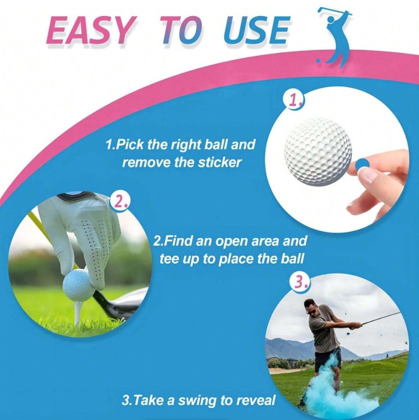 Gender Reveal Golf Balls