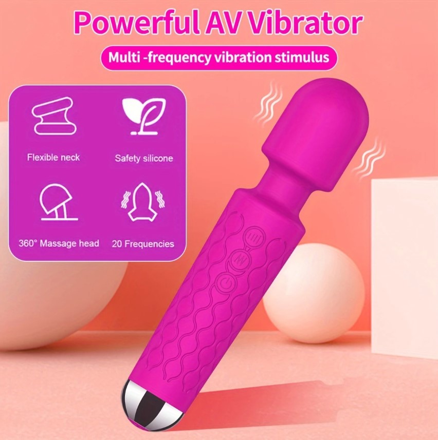 20-Mode AV Vibrator with Adjustable Intensity