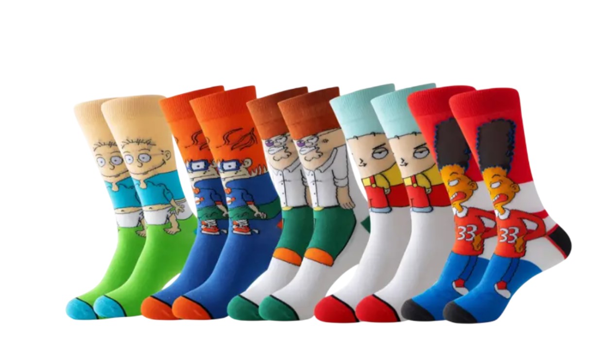 5 Pairs of Funky Socks For Boys And Men