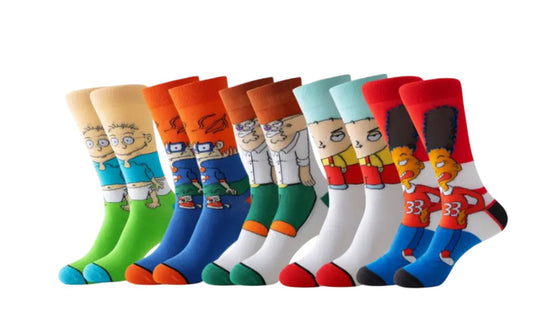 5 Pairs of Funky Socks For Boys And Men