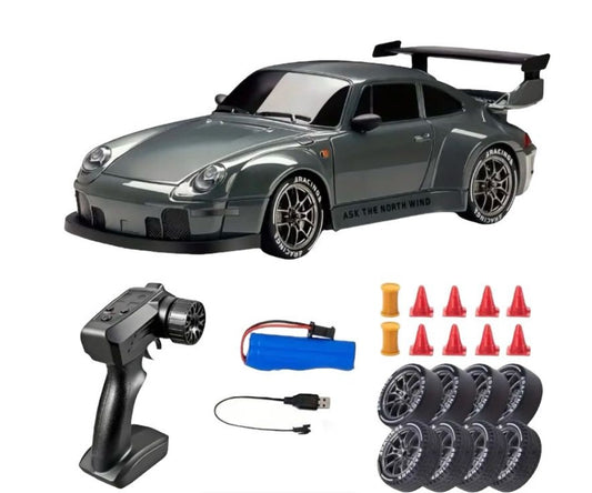 911 Styled RC 2.4Ghz 4WD 1:24 Drift Car