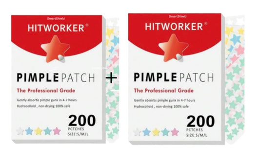 Hitworker Star Pimple Patches Professional Combo 2 x 200 Pack