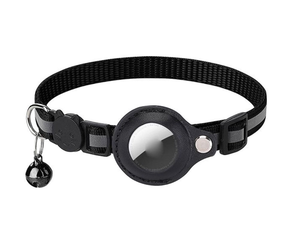 Airtag Holder Collar for Cats with a bell