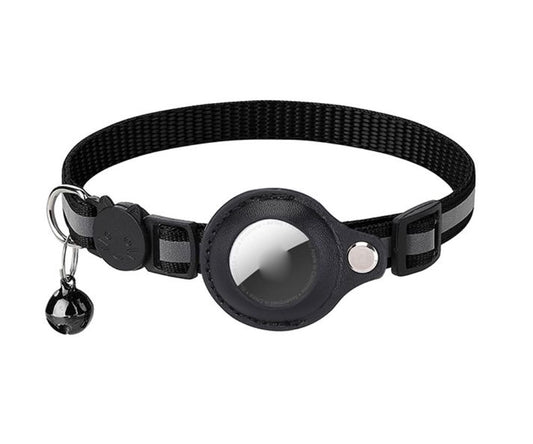 Airtag Holder Collar for Cats with a bell