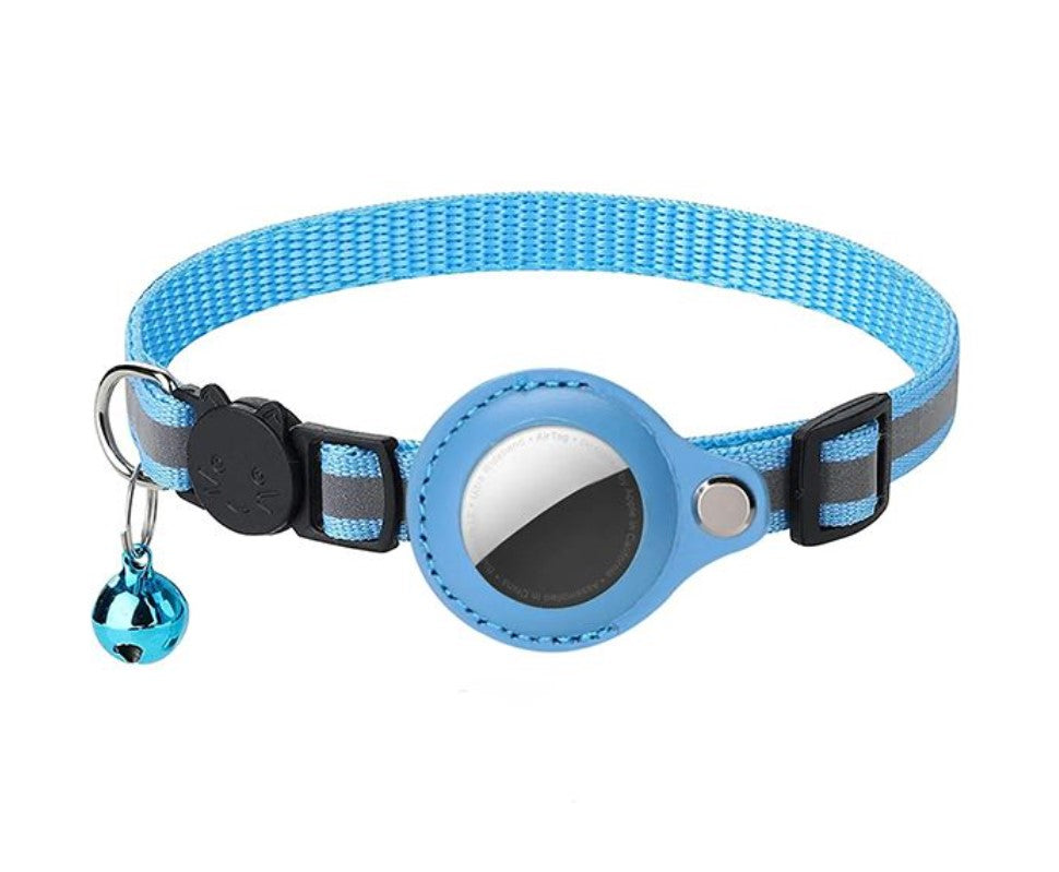 Airtag Holder Collar for Cats with a bell